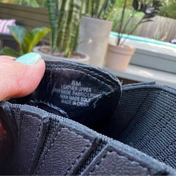 GIANNI BINI Black Leather Ankle Boots 💗 size 8 - Picture 7 of 10